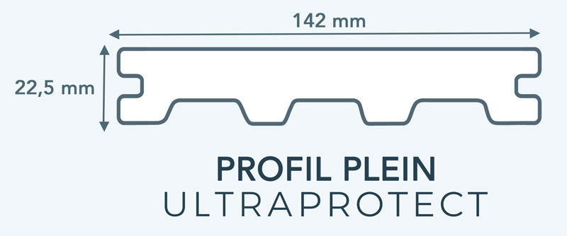 profil terrasse composite resist+ PLEIN